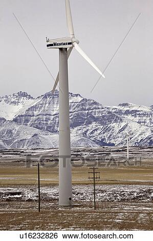 electrical, covered, windmill, winter, mountains, snow View Large Photo Image Stock Photograph - electrical, covered, windmill, winter, mountains, snow. Fotosearch