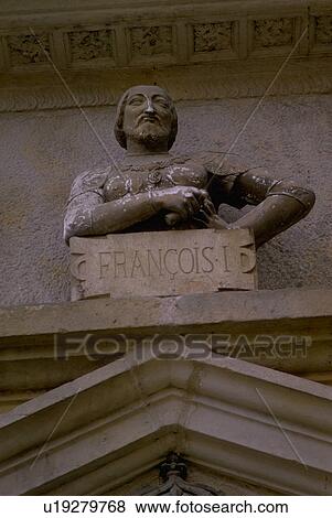 Stock Photo - europe, bust, france, blois, francois, marble. Fotosearch