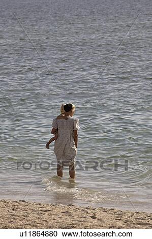 Stock Image - florida, child, water, enjoying, kid, mother. Fotosearch