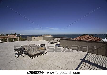 Picture - florida, patio, scenic, home, beautiful, roof. Fotosearch