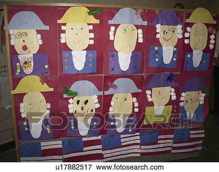 Stock Photo - george, year, portraits, washington, display. Fotosearch