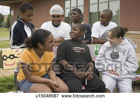 girls, african, boys, caucasian, american, group View Large Photo Image Stock Photo - girls, african, boys, caucasian, american, group. Fotosearch
