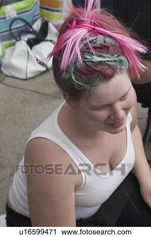 hair, grand, different, variegated, girl View Large Photo Image Stock Image - hair, grand, different, variegated, girl. Fotosearch