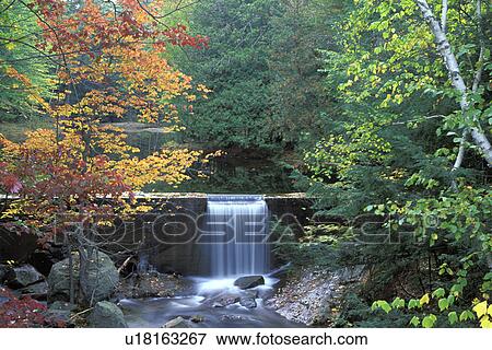 Stock Photo - hampshire, new, foliage, river, fall. Fotosearch