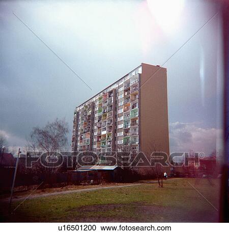 holga, block, town, polish, small, apartment View Large Photo Image Stock Image - holga, block, town, polish, small, apartment. Fotosearch