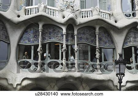 Stock Image - house, combines, gaudi, building, batllo. Fotosearch