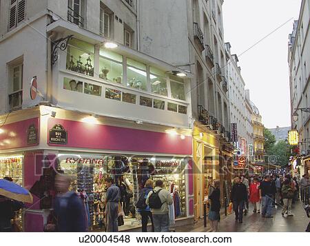 huchette, france, paris, rue View Large Photo Image Stock Photo - huchette, france, paris, rue. Fotosearch