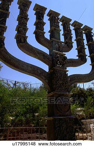 Stock Photo - israeli, benno, artist, menorah. Fotosearch