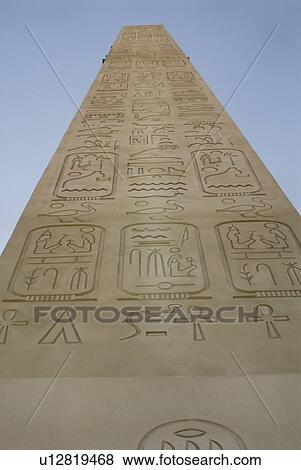 Stock Photo - luxor, vegas, hierolyphic, hotel, obilisque. Fotosearch