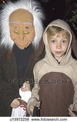 Stock Photo - male, costumed, kid, child, old. Fotosearch