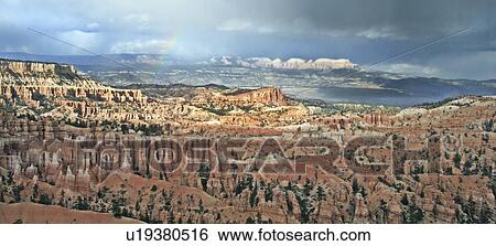 Stock Photograph - metaphorical, canyon, red, panoramic, rainbow, bryce. Fotosearch