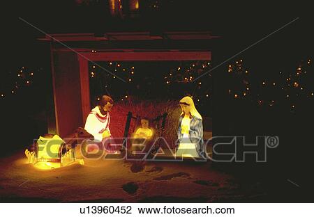 Stock Image - minnesota, nativity, paul, snow, scene, outdoor. Fotosearch