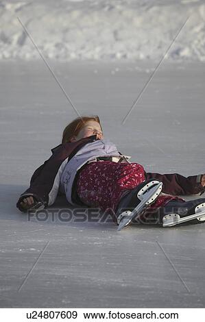 moose, fallen, ice, skating, down, girl View Large Photo Image Stock Photo - moose, fallen, ice, skating, down, girl. Fotosearch