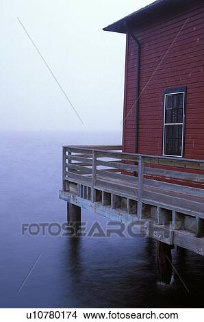 Picture - morning, island, ebeys, window, build, dawn. Fotosearch