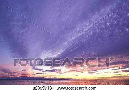 Stock Image - mountains, casey, cloud, juan, coupeville, sky. Fotosearch