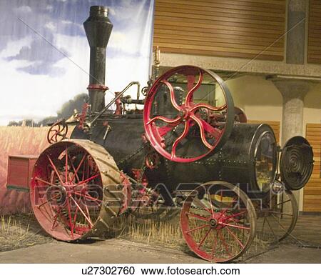 Stock Image - museum, steam, city, mill, tractor, antique. Fotosearch