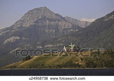 national, wales, lakes, waterton, hotel, prince View Large Photo Image Stock Photo - national, wales, lakes, waterton, hotel, prince. Fotosearch