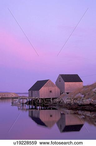 Stock Photo - nova, coastline, atlantic, peggys, small, sunrise. Fotosearch