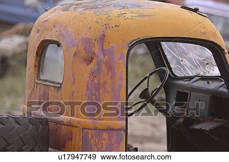 Stock Photo - old, truck, canada, saskatchewan, scenic, dilapidated. Fotosearch