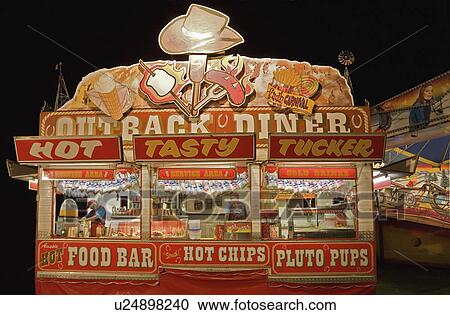 outback, selling, carnival, drinks, food, stall View Large Photo Image Stock Image - outback, selling, carnival, drinks, food, stall. Fotosearch