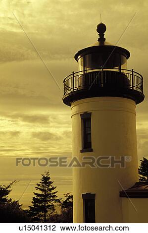 Stock Image - park, national, build, lighthouse, coupeville, sky. Fotosearch