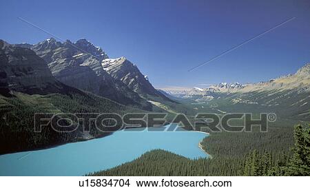 Picture - park, scenic, glacial, mistaya, mountain, canadian. Fotosearch