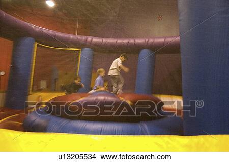 Picture - party, ring, inflatable, up, pump, bouncing. Fotosearch