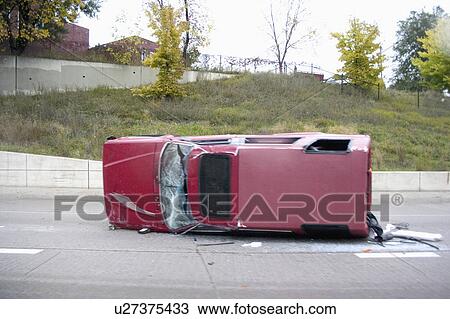 paul, highway, accident, turnover, car, interstate View Large Photo Image Stock Image - paul, highway, accident, turnover, car, interstate. Fotosearch