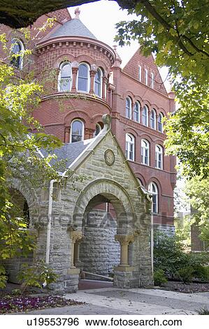Stock Photograph - paul, main, college, macalester, building, old. Fotosearch
