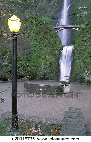 Stock Photography - portland, landscape, travel, bridge, scenic, waterfall. Fotosearch