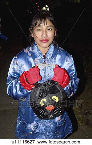 Stock Photo - princess, treater, trick, halloween, asian. Fotosearch
