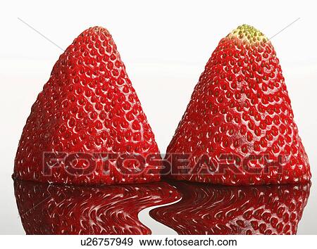 reflected, fruit, strawberry, glass, strawberries View Large Photo Image Stock Photo - reflected, fruit, strawberry, glass, strawberries. Fotosearch