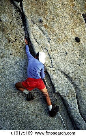 Stock Photo - released, county, mountain, hiking, model. Fotosearch
