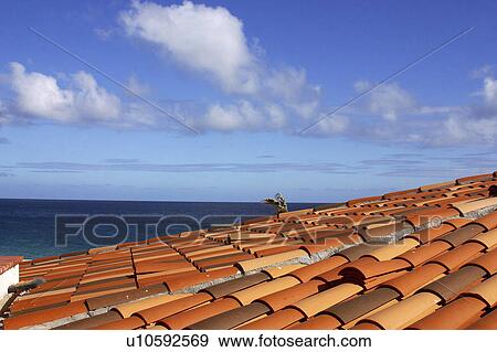roof, cabos, back, sea, red View Large Photo Image Stock Photo - roof, cabos, back, sea, red. Fotosearch