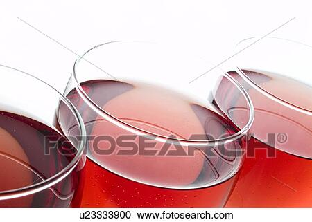 Stock Image - rose, glass, wine, glasses. Fotosearch