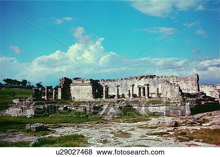Stock Photo - ruins, mexico, mayan, yucatan, hispanic, tulum. Fotosearch