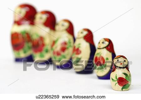 Stock Photo - russian, relationships, family, dolls, set. Fotosearch