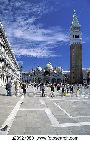 Stock Image - san, st, piazza, square, marks, saint. Fotosearch