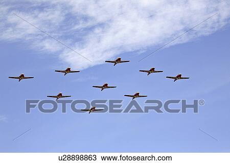 Stock Image - saskatchewan, aerobatics, scenic, flight, team, snowbirds. Fotosearch