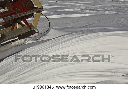 Stock Photography - saskatchewan, drift, scenic, machinery, farm, snow. Fotosearch