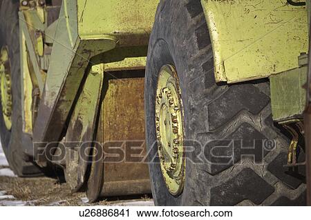 Stock Image - saskatchewan, lime, scenic, scrapper, green, parked. Fotosearch