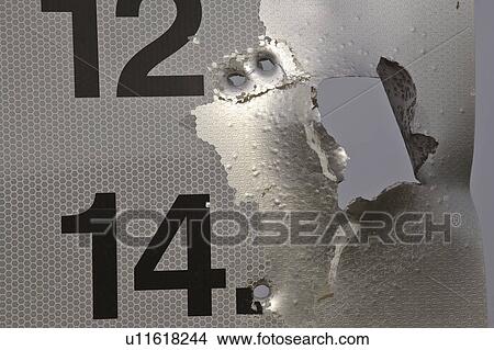 Picture - saskatchewan, ripped, scenic, sign, metal, shot. Fotosearch