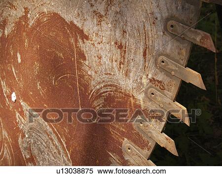 Stock Photography - saw, largest, one, blade, rusty. Fotosearch