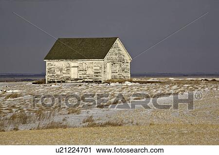 Stock Image - scenic, boarded, house, farm, up, old. Fotosearch