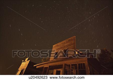 Stock Image - scenic, house, night, starlit, archydal, deserted. Fotosearch