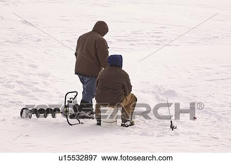 scenic, ice, river, wood, fishermen, two View Large Photo Image Stock Photo - scenic, ice, river, wood, fishermen, two. Fotosearch