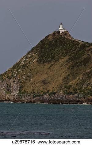 Stock Photograph - scenic, point, island, south, lighthouse, nugget. Fotosearch