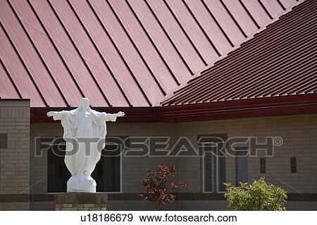 scenic, statue, gravelbourg, christ, jesus, church View Large Photo Image Stock Photo - scenic, statue, gravelbourg, christ, jesus, church. Fotosearch