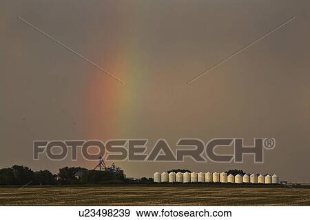 scenic, touching, silos, seed, down, rainbow View Large Photo Image Stock Photo - scenic, touching, silos, seed, down, rainbow. Fotosearch