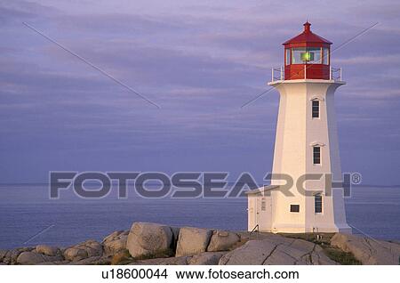 Picture - scotia, beach, route, lighthouse, atlantic, provinces. Fotosearch